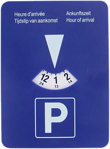 Un disque de stationnement Disque Malin