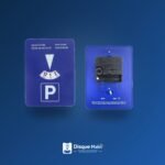 Disque de stationnement Disque Malin recto et verso – présentation premium
